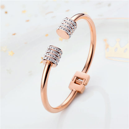 Pottery Clay Cylindrical Bracelet