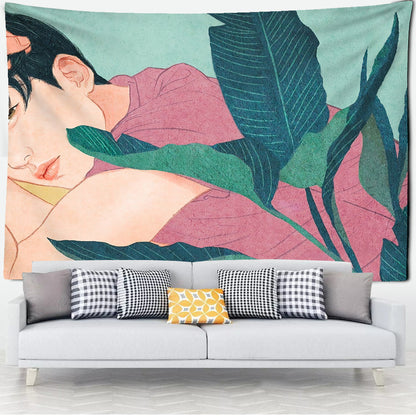 Creative Couple Intimate Home Decor Tapestry Background